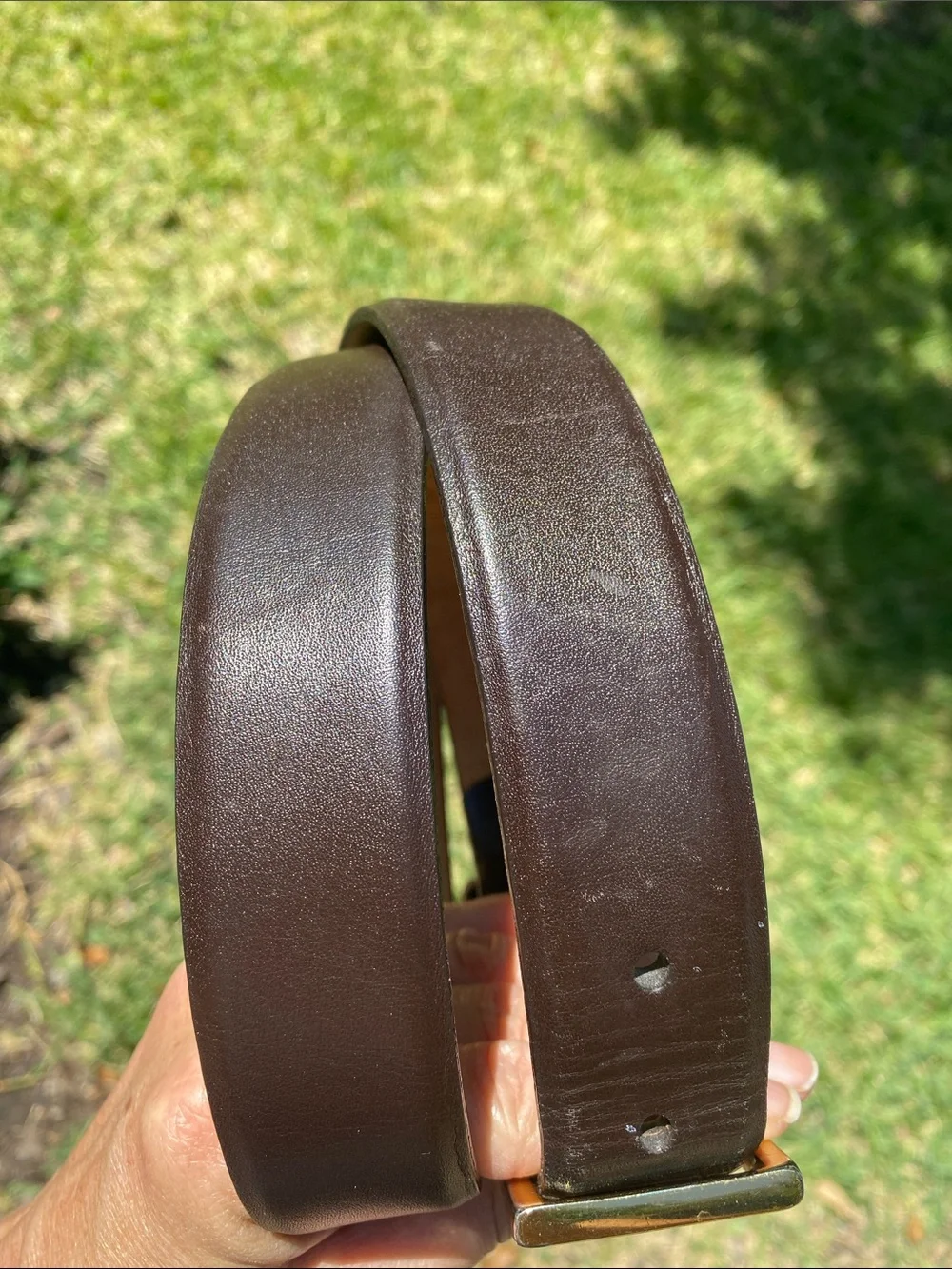 W. Kleinberg for Neiman Marcus brown Leather Belt
